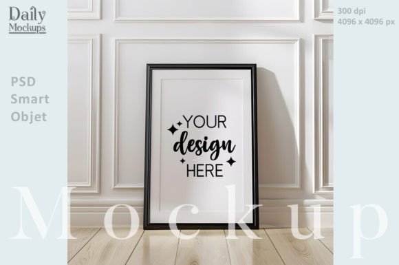 Download Black Frame Psd Mockup, White Boho Frame - Boho frame Collection