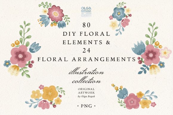 Download Floral Elements &amp; Arrangements PNG - Floral elements Collection