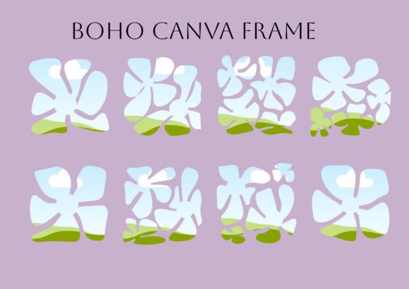 Download Canva Boho Frame | Boho Flowers Frame - Boho frame Collection