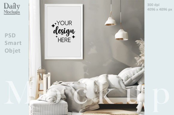 Download Frame Psd Mockup White Boho Frame Mockup - Boho frame Collection
