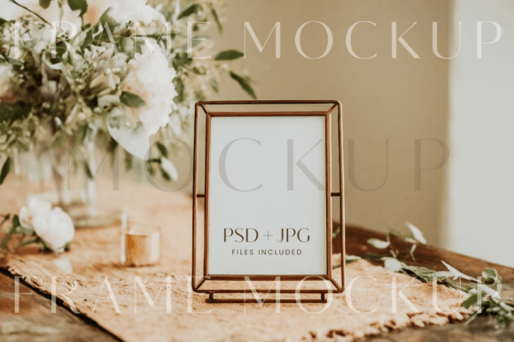 Download Boho Frame Mockup Wedding Sign Mockup - Boho frame Collection