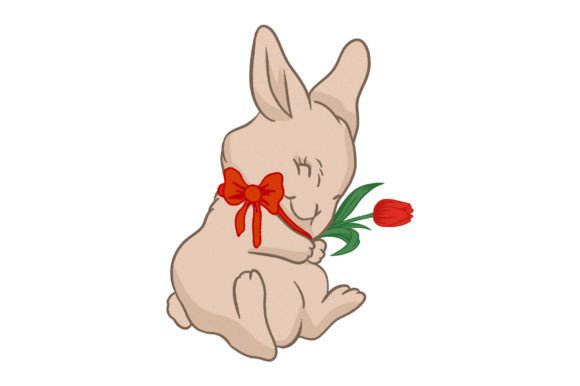 Download Retro Spring - Bunny and Flowers - Premium Resources