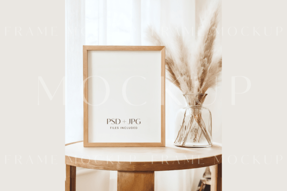 Download 8x10 Boho Frame Mockup 4:5 Ratio Frame - Boho frame Collection