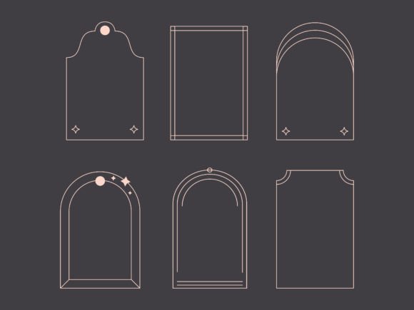 Download Elegant Minimalist Boho Frame Set - Boho frame Collection